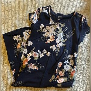 Maternity Floral Midi Dress